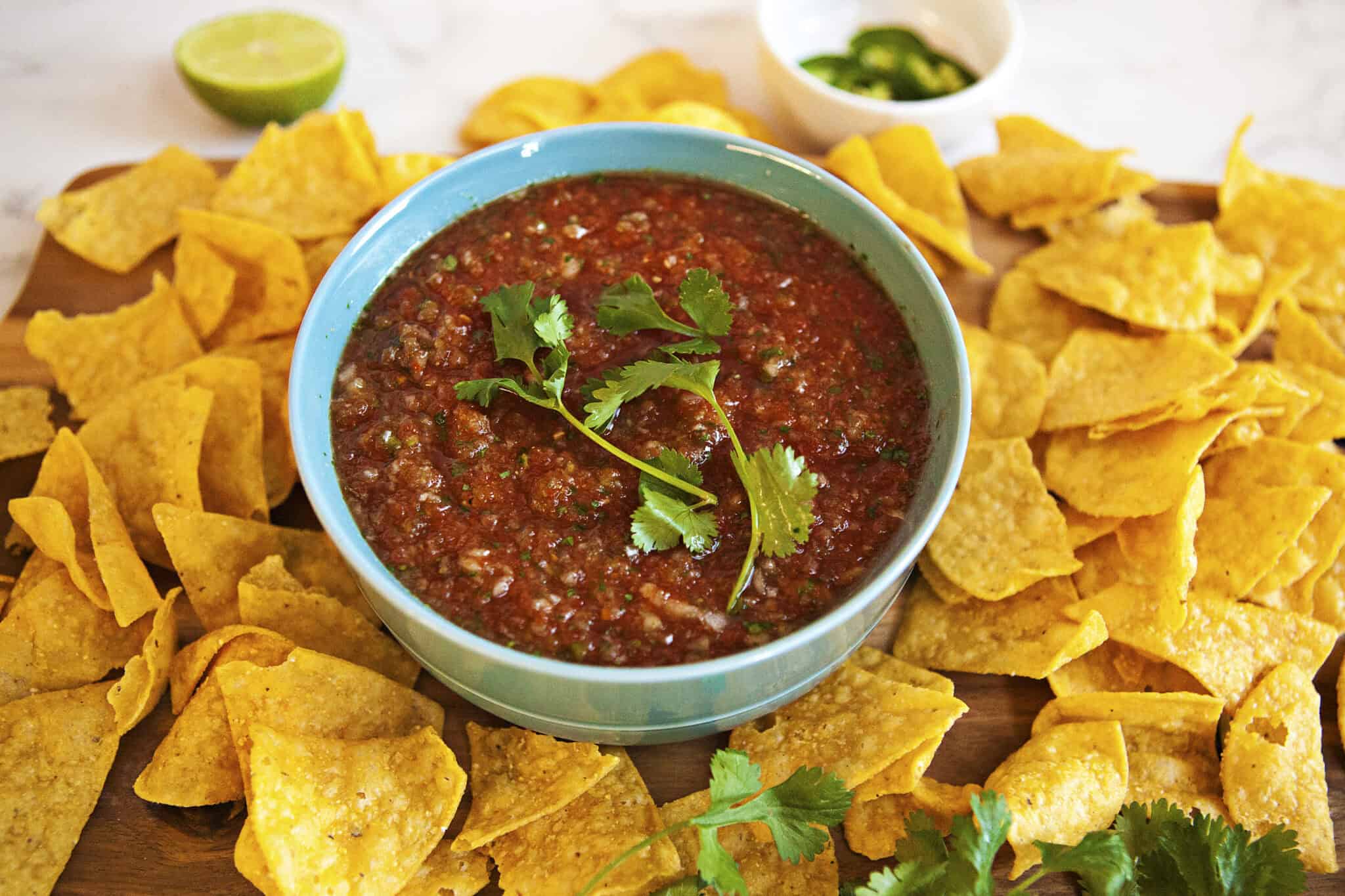 Salsas Rit 5-Minute Restaurant Style Salsa Roja (in the Blender) - Nest and Nosh